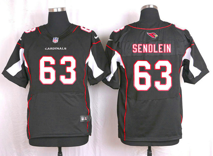 Nike NFL Arizona Cardinals #63 Lyle Sendlein Black Elite Jersey